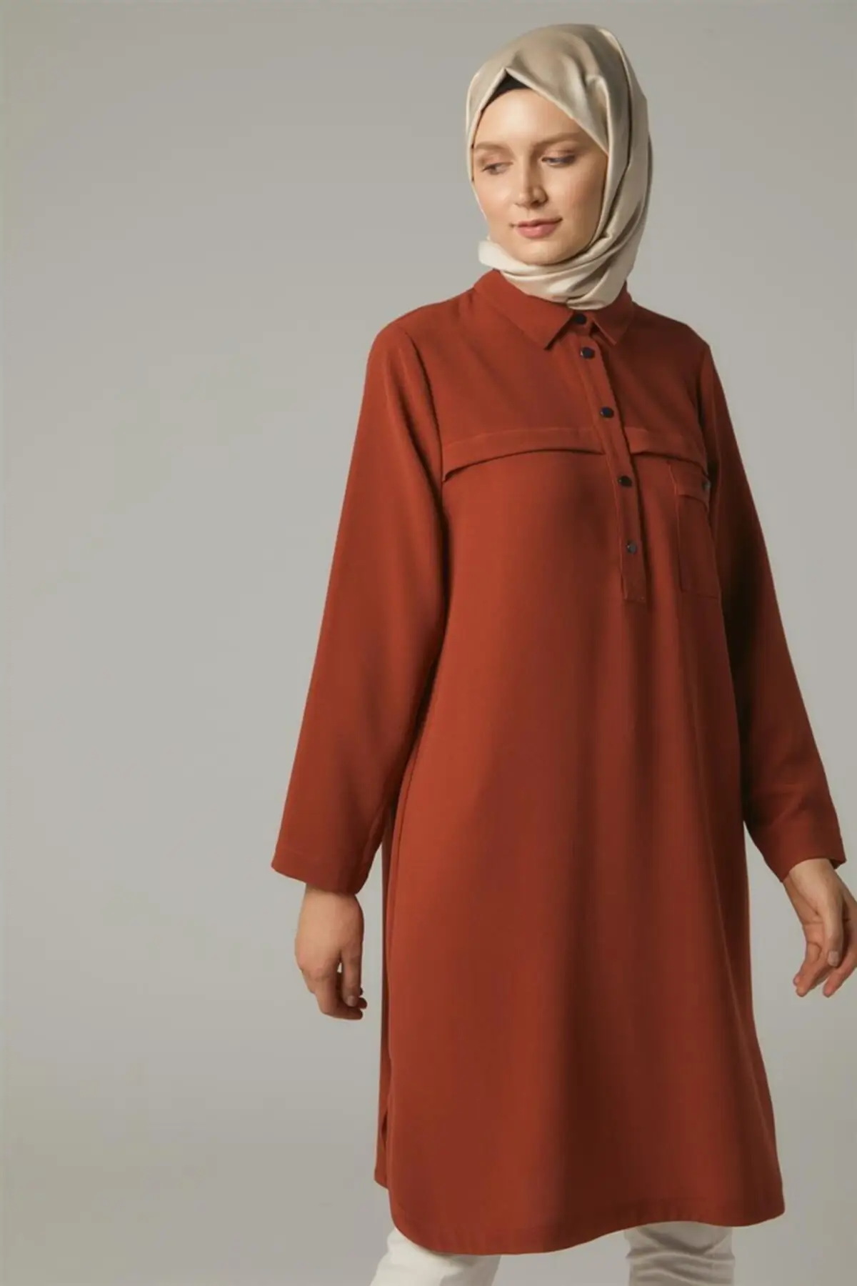 

Tunic-tile-Do-a9-61105-67 -DO A9-61105 Women Muslim Tunic 2021 Fashion
