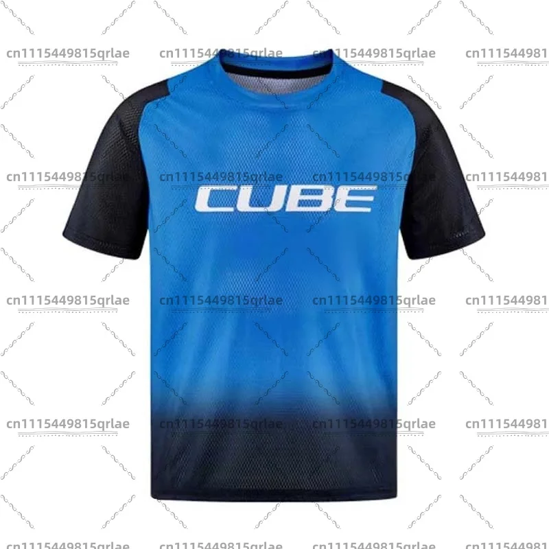 Фото Джерси Cube MTB, велосипедная мотоциклетная джерси для даунхилла, одежда MOTO MX, футболка BMX, дышащая футболка с коротким рукавом для бездорожья. №4