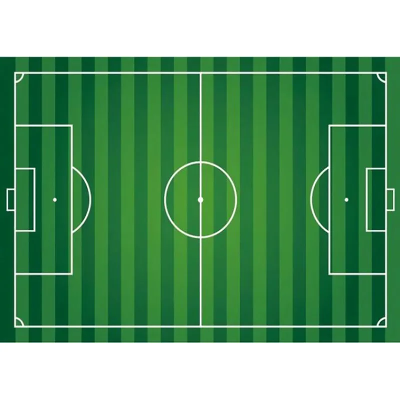 Фон для фотосъемки с изображением футбольного поля белыми линиями и травой