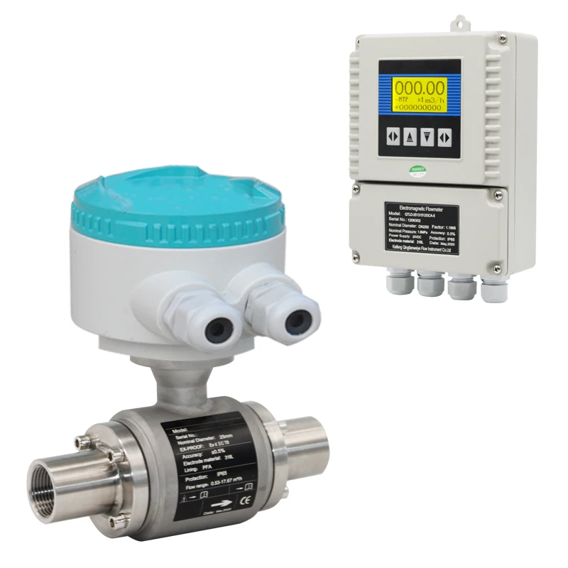 

grout slurry remote with 10m cables Magnetic Flow Meter