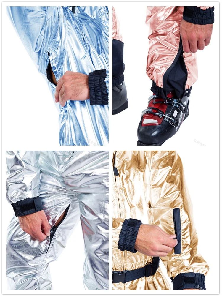 Mandylandy Men's Fashion Winter Warm Zipper Jumpsuit Casual Thick Cotton Ski Suit Snowsuit Outerwear Outdoor Sports Onesies