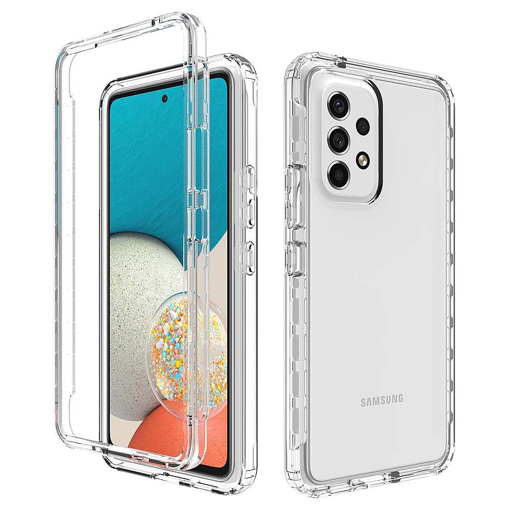 

Transparent Shockproof Phone Case for Samsung Galaxy A53 A 53 5G A73 A33 A23 A13 A52S A52 A72 S22 Ultra S21 FE S20 Plus Cover