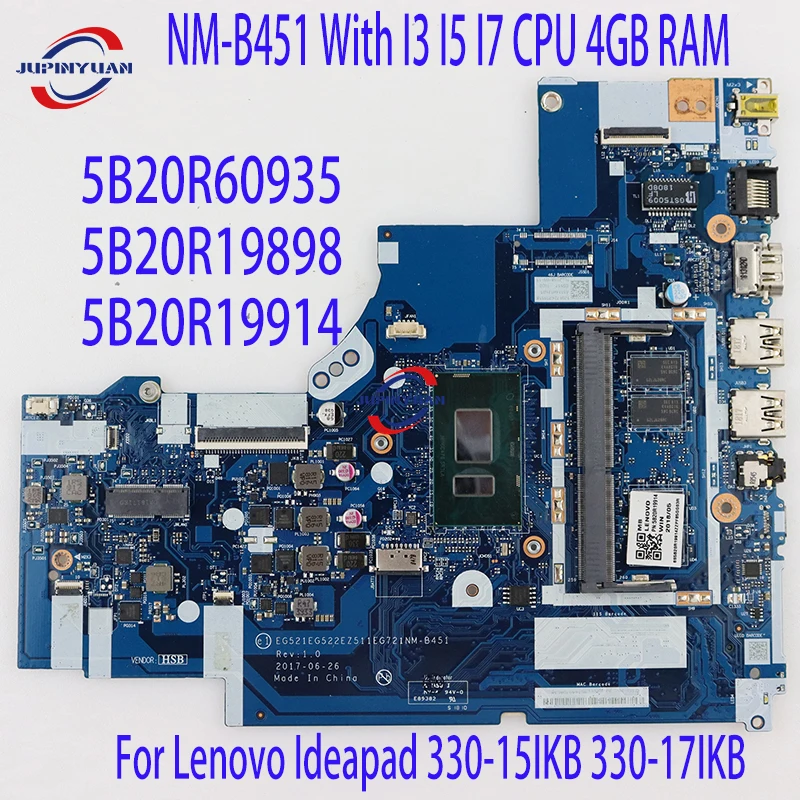 

FRU:5B20R60935 5B20R19898 5B20R19914 для Lenovo Ideapad 330-15IKB 330-17IKB