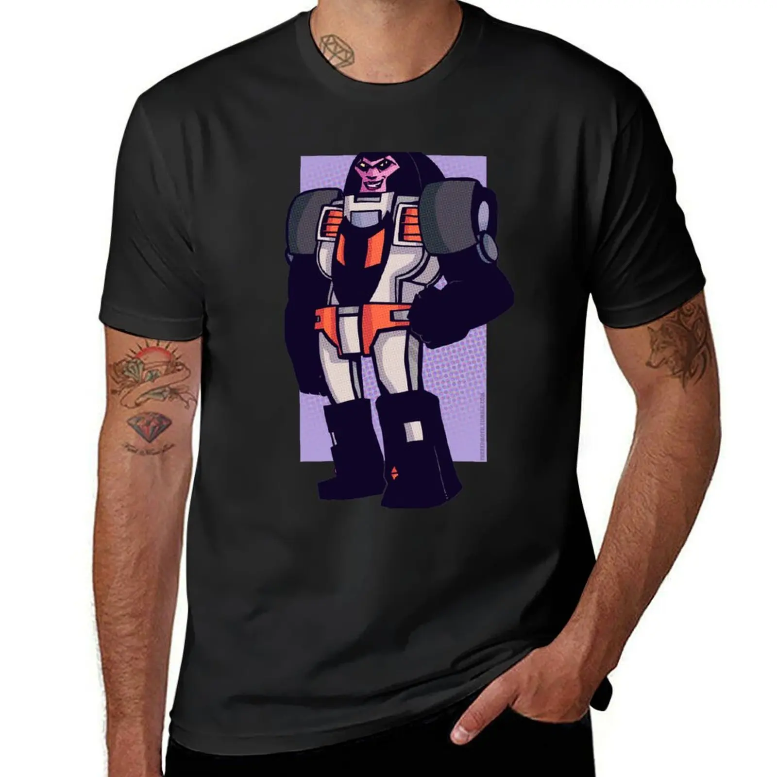 Футболка gobot Crasher без надписи новинка корейская мода кавайная одежда мужские