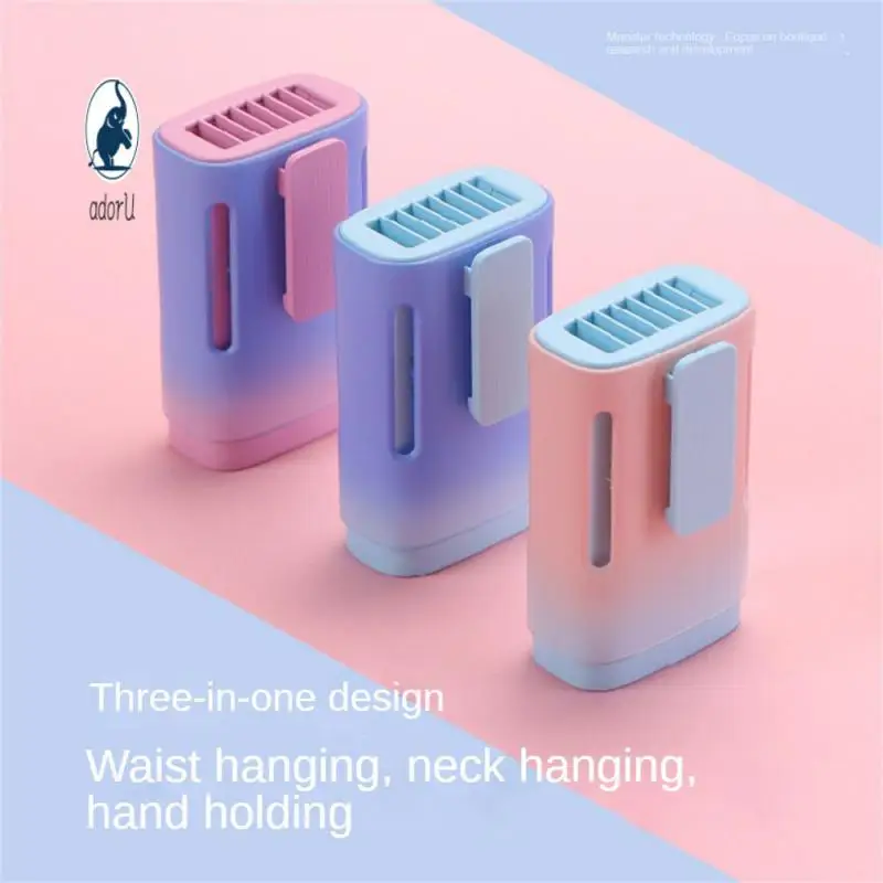 

Вентилятор охлаждения Jelly, подвесной Usb мини-вентилятор с шеей, Ленивый ручной вентилятор для студентов и занятий спортом