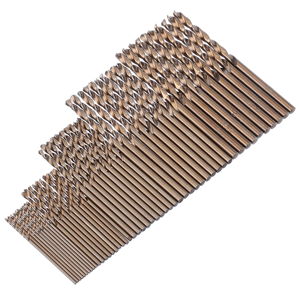 

50 Pcs Drill Bits HSS M35 Cobalt Drill Bit 1-3mm Dia For Stainless Steel Metal Drilling Electrical Drill Accessories