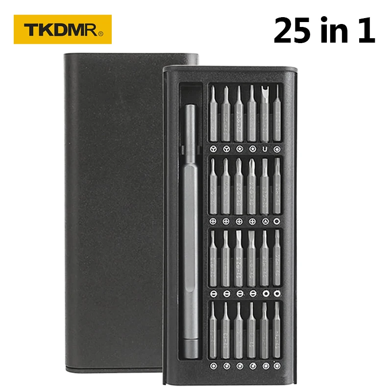 

TKDMR 25 In 1 Screwdriver Set CR-V Magnetic Screw Driver Torx Bits Precision Screwdrivers Kit Mobile Phone PC Repair Hand Tool