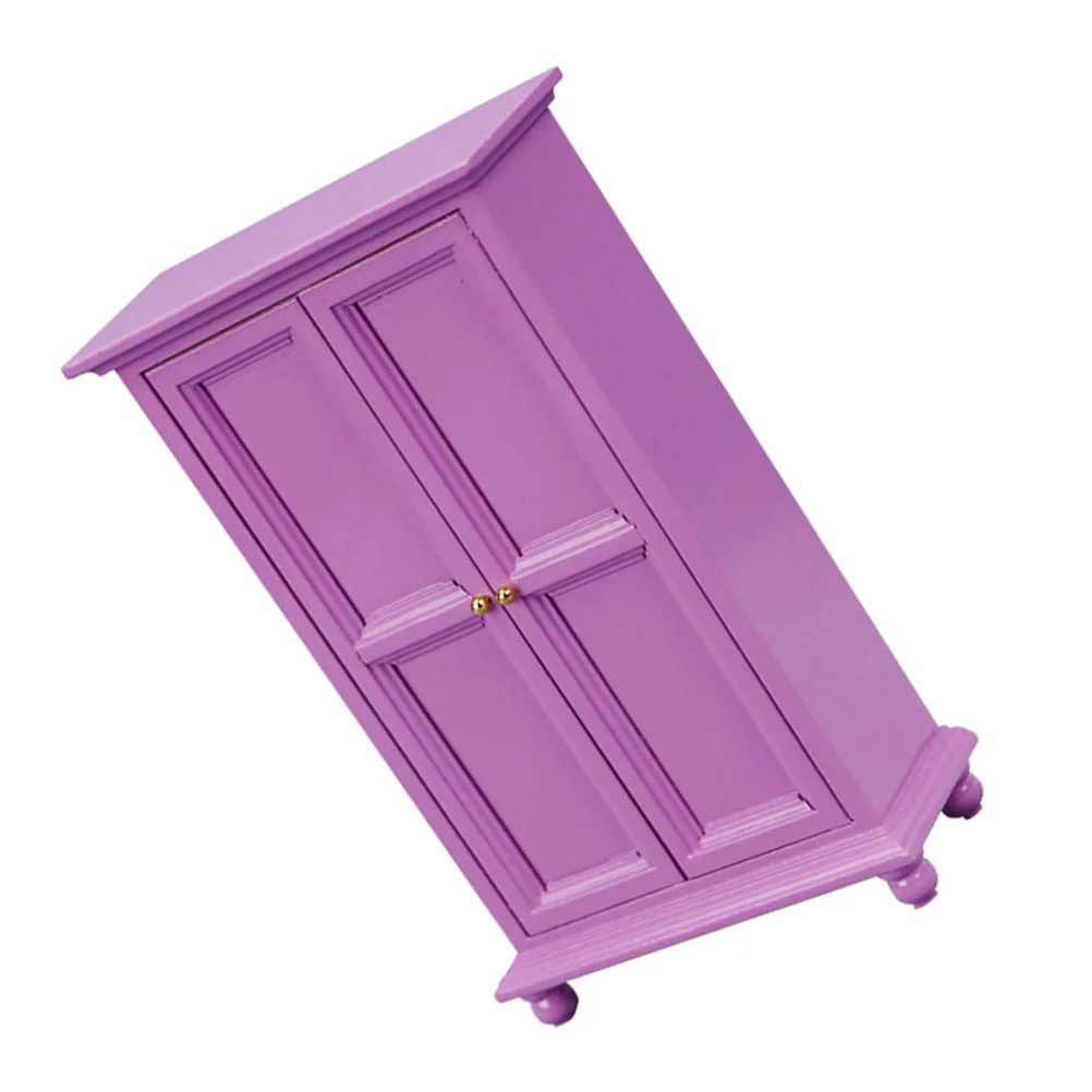 

Simulation Doll Closet Decorative Small Wardrobe Playing House Ornament