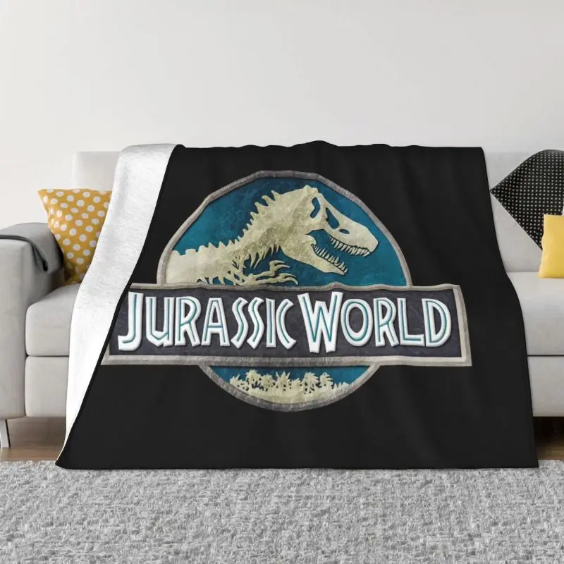 

Jurassic World Evolution Blankets Warm Flannel Play Games Throw Blanket for Bedding Couch Quilt