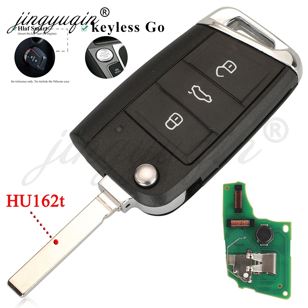 

Jingyuqin Modifiied MQB48 Smart Remote Car Key 315/434 МГц для VW PASSAT B8 GOLF7 Touran Sharan Skoda Octavia Yeti Superb 2015+
