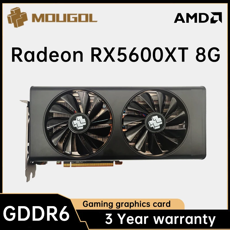 

Игровая видеокарта MOUGOL Radeon RX5600XT, 6 ГБ, GDDR6, 192 бит