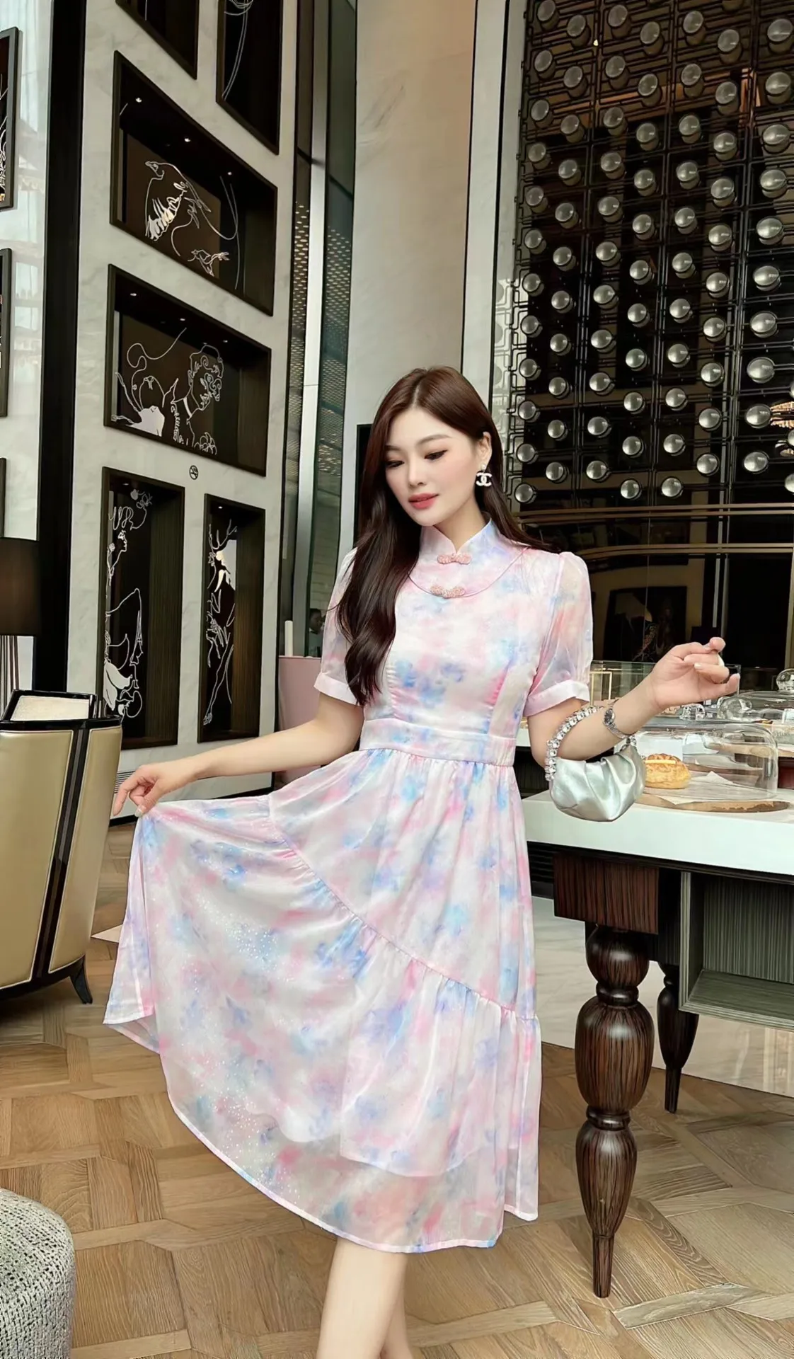 

2023 Spring/Summer Fashion New Women's Clothing Printed Dress 0704