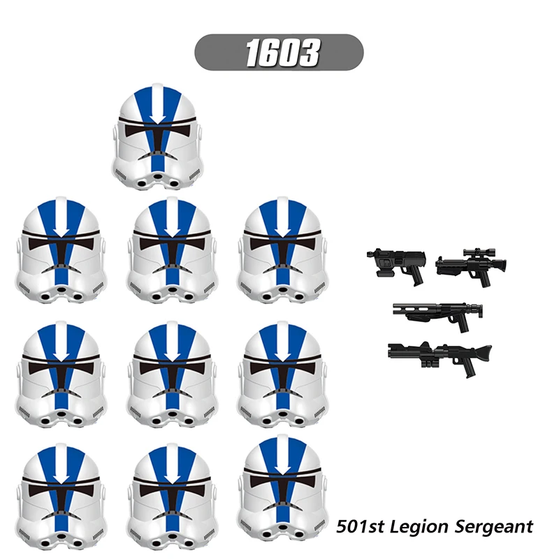 

Конструктор Звездные экшн-фигурки, 10 шт./компл. 501st Legion Clone Snowtroopers Troopers