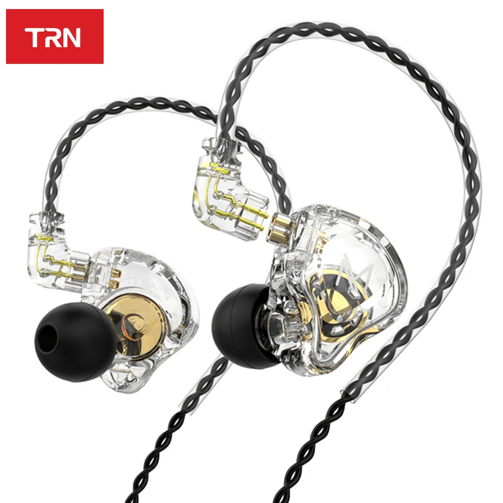 

TRN MT1 Dynamic Metal In Ear Earphone DJ Monitor IEM Earbud HIFI Sport Noise Cancelling Headsets Earplugs With Detachable Cable