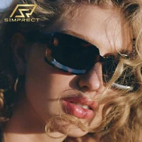 simprect rectangle sunglasses women men 2022 luxury brand designer square sun glasses fashion retro vintage shades for women