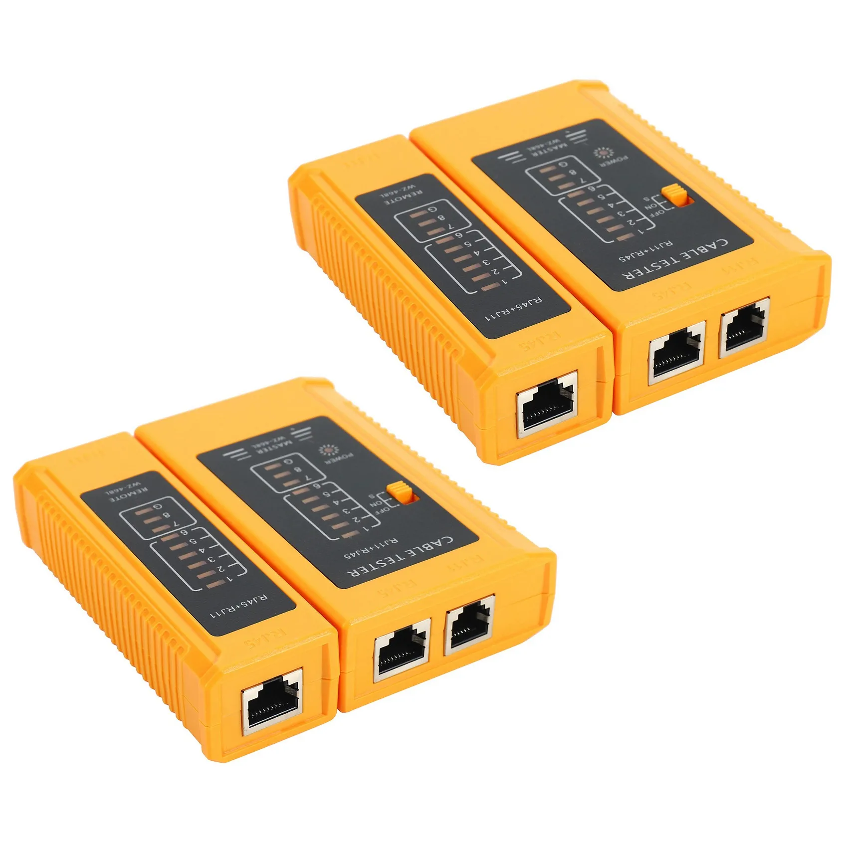 

2 шт., прибор для тестирования сетевого кабеля RJ45 RJ11 RJ12 CAT5 CAT6 UTP USB LAN
