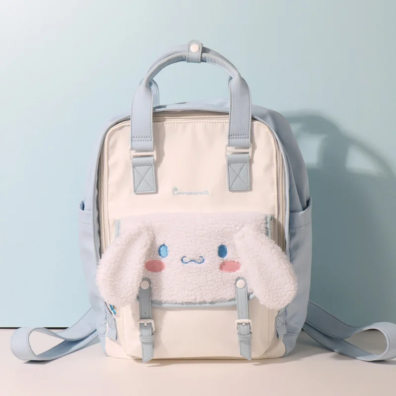 

Sanrio Kawaii серия Cinnamoroll рюкзак мультфильм Повседневная сумка для книг Компьютерная сумка студенческий вместительный женский рюкзак