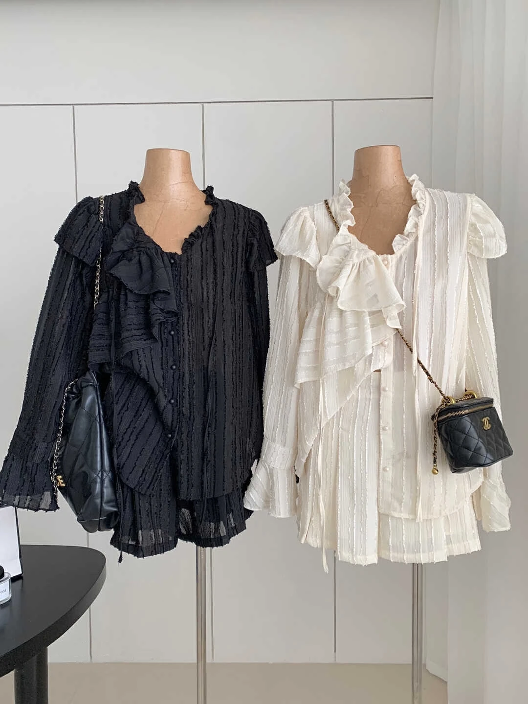 

Lauri Laki 2 Pics Tracksuit Women Casual Vintage Solid Long Sleeve Blouse and Shorts Summer 2023 Sets Holiday Outfit