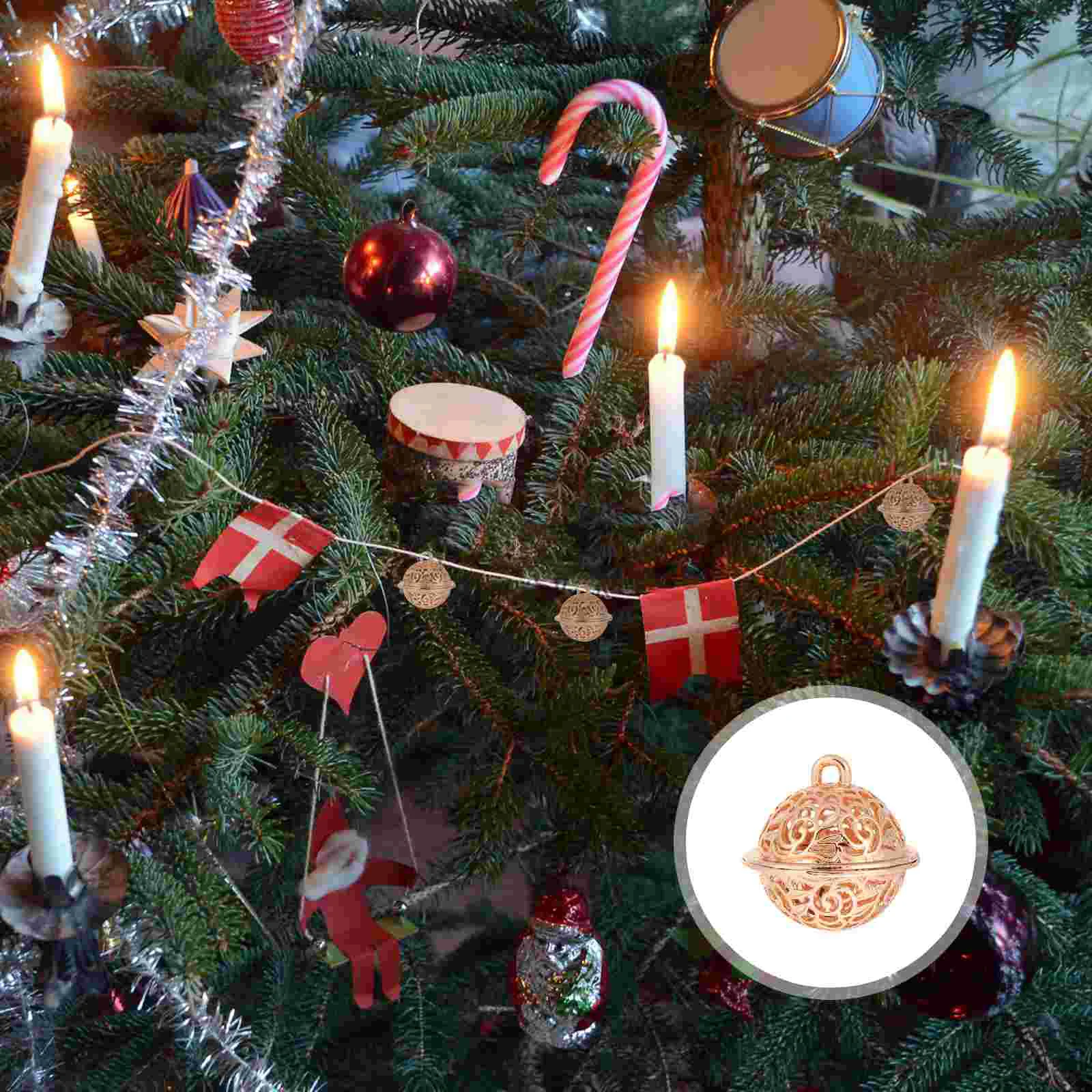 

Healifty Wallet Mini Jingle Christmas Bells Tin Alloy Hollow Out Tiny Bells Diy Craft Bells Small Bells Wreath Christmas Tree