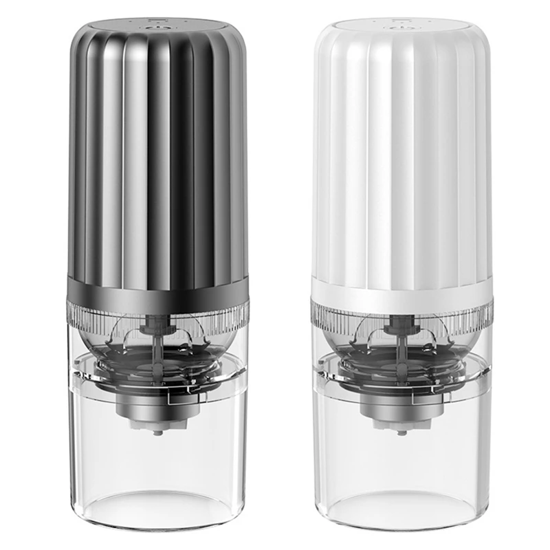 

Кофемолка с USB-зарядкой, съемный измельчитель кофейных зерен, для офиса и кухни, серый цвет, 1 комплект