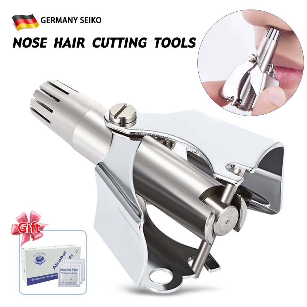 

Professional Painless Ear Nose Trimmer for Men Portable Stainless Steel Manual Trimmer for Nose Vibrissa Razor Shaver Washable