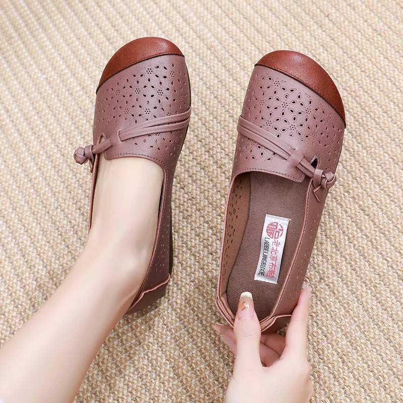 2023 new flats shoes women summer long standing office shoes women's loafer mom soft flat shoes ladies moccasins ballet flats