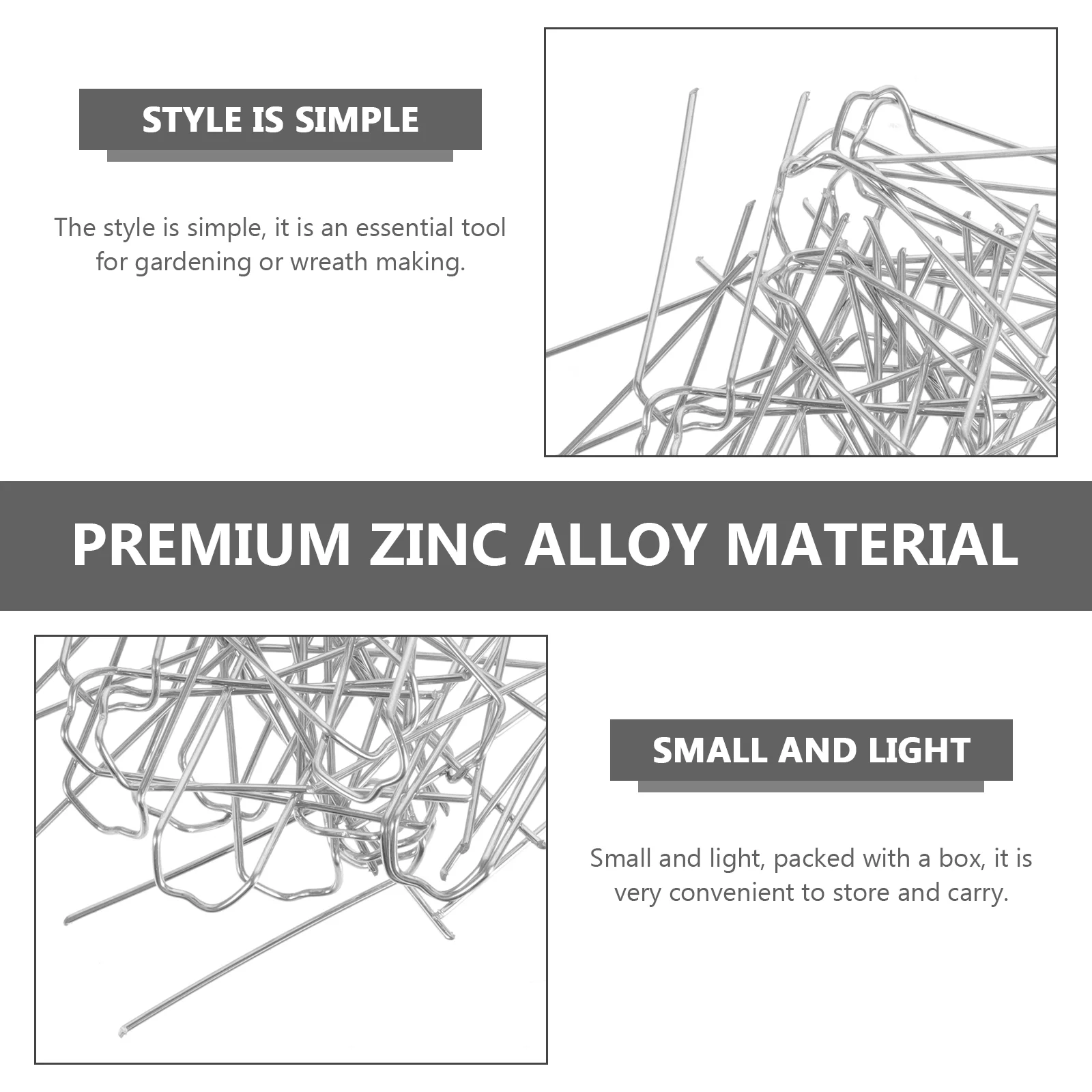 

Greening Staples Floral Pin Ground Cover Gardening Fabric Landscape Wreath Arrangement Flower U Fixing Making Garden Accessories