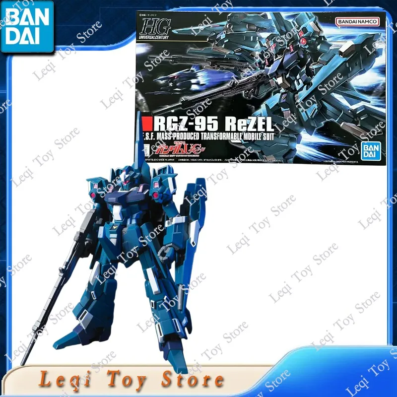 Фото Оригинальная фигурка Bandai в наличии HG HGUC 103 1/144 GUNDAM RGZ-95 ReZEL. Аниме-фигурки, игрушки, подарок, сборная модель, украшения. №2