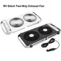 rv 12v movable portable silent car window fan ventilation with double reversible window exhaust fan for caravan
