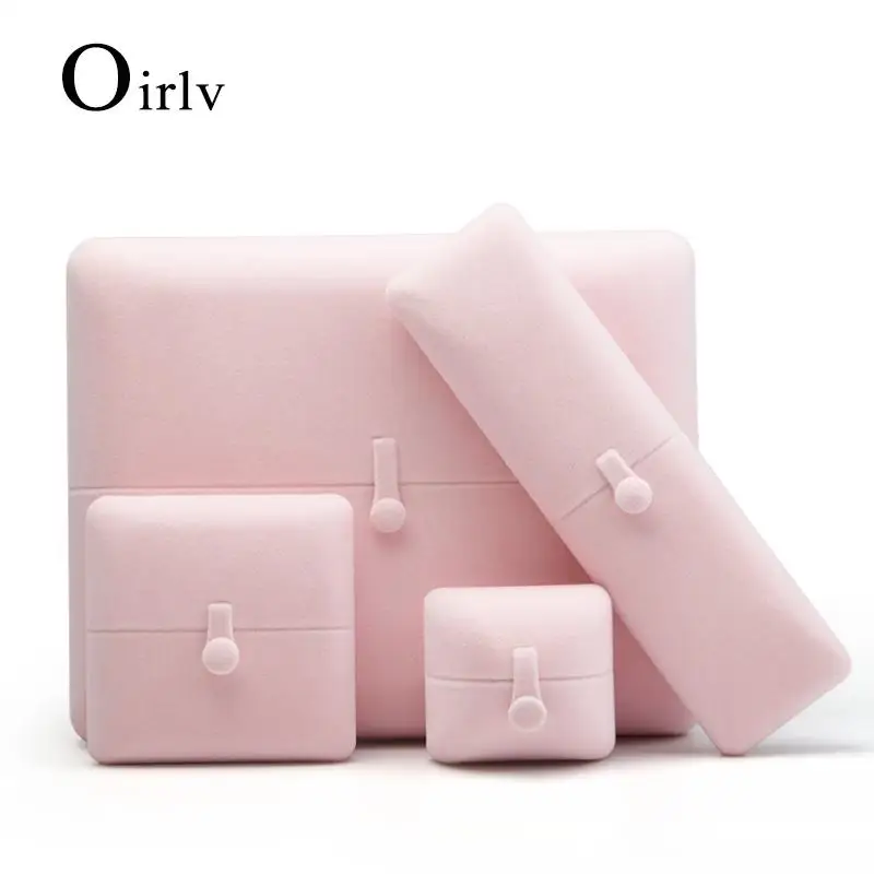 Oirlv Jewelry Box Organizer Both Side Necklace Present Ring Boxes For Jewellery Gift Box Wholesale Velvet Ring Box Jewelry Boxes