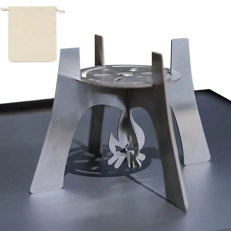 

Подставка для Спиртовой Горелки, подставка для туристической плиты, складная стойка для спиртовой мини-горелки для пешего туризма, кемпинга