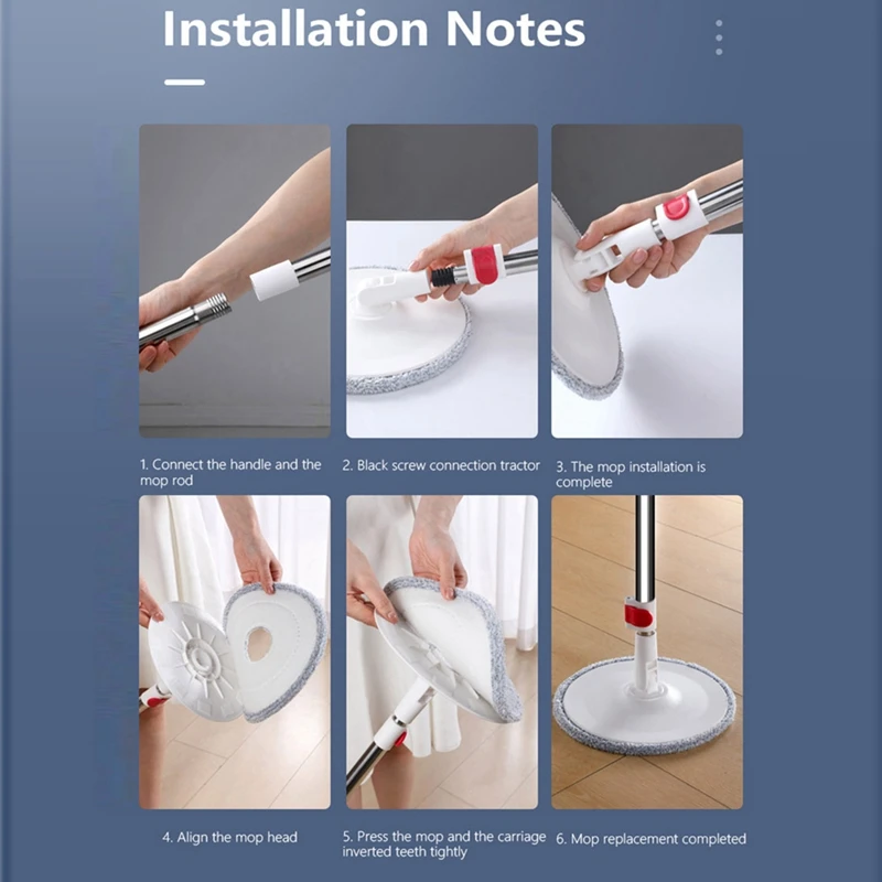 Насадки для швабры Joybos тряпки с функцией автоматического разделения поворотные 9