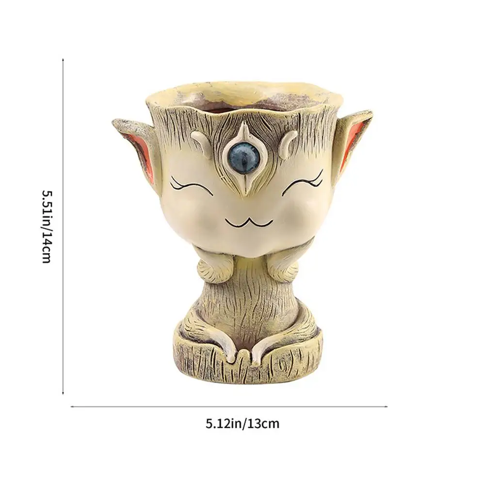 

Горшок для суккулентов Alien Creature из смолы