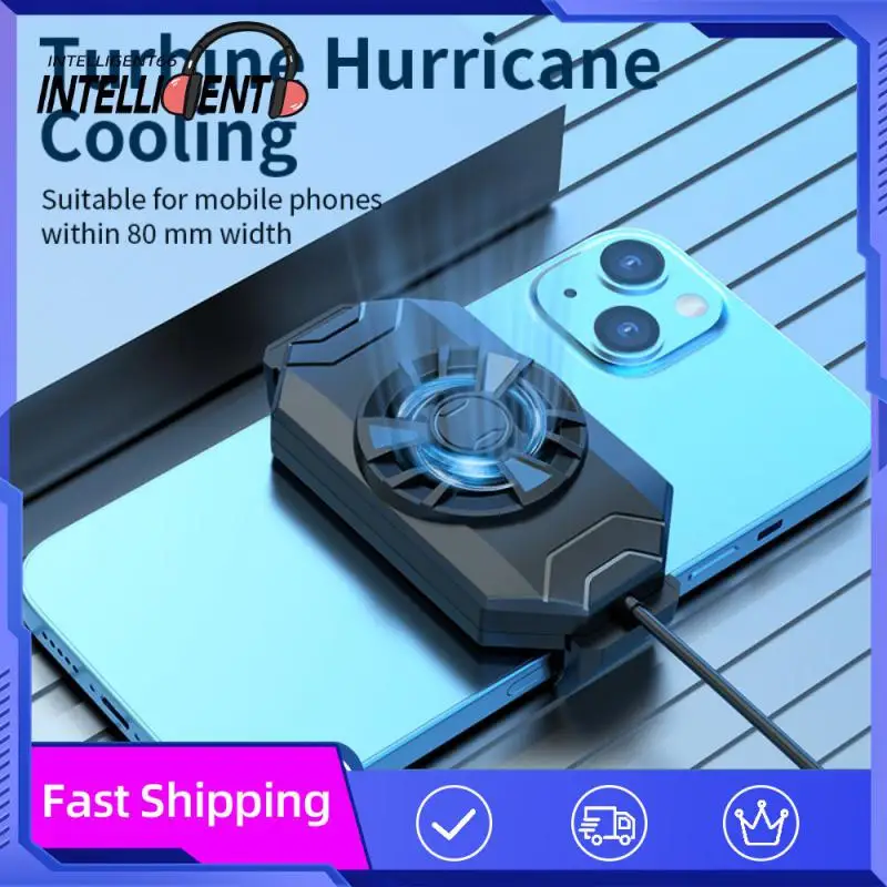 

Mute Mobile Game Radiator Fast Cooling Air-cooled Mobile Phone Radiator Portable Live Streaming Heat Dissipation Back Clip