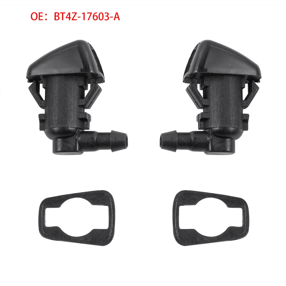 

2PCS Car Windshield Washer Wiper Water Spray Nozzles for Ford Edge Fiesta Lincoln MKX 2011-2015 Front Left Right