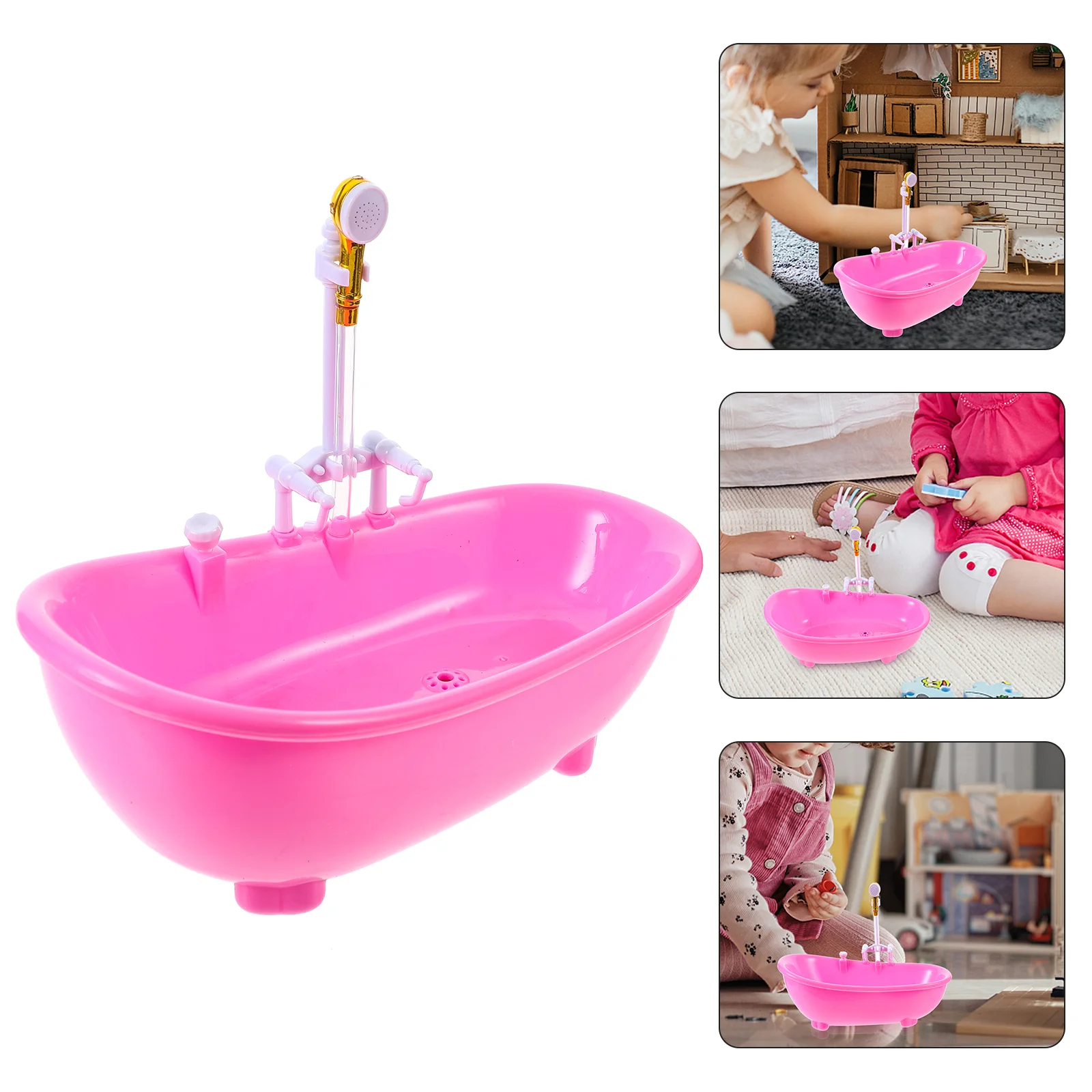 

Electric Water Spraying Bathtub Swimming Pool with Sprayer without for (Pink)