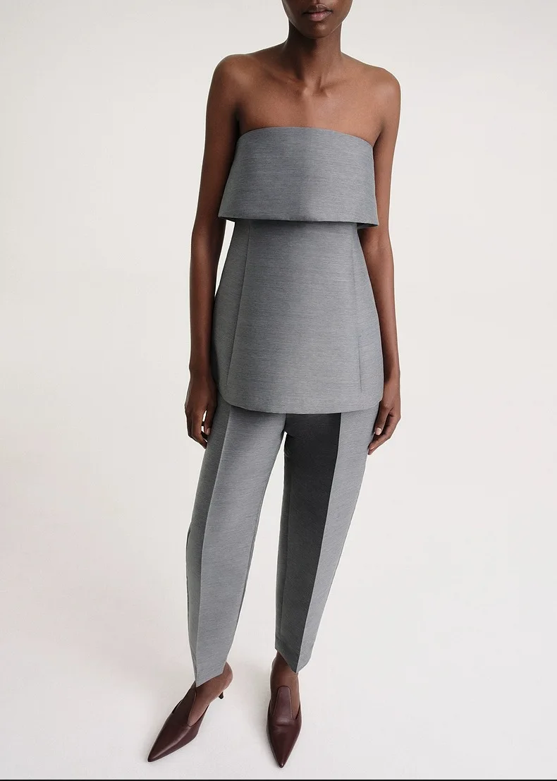 

Женская рубашка-топ без рукавов, из хлопка и шерсти