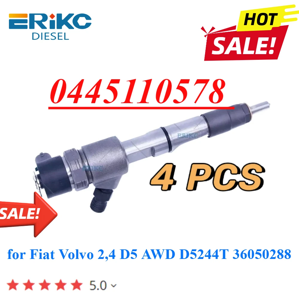 Инжектор системы общей топливной магистрали 0 0445110578 445 110 4 шт. автомобильные