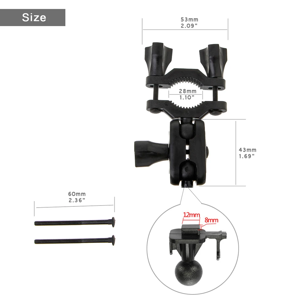 Car Holder Stable with Screws Camera Bracket Dash Cam Mount Rearview Mirror 360 Degree Rotation Holder for YI Cam DVR Mount images - 6