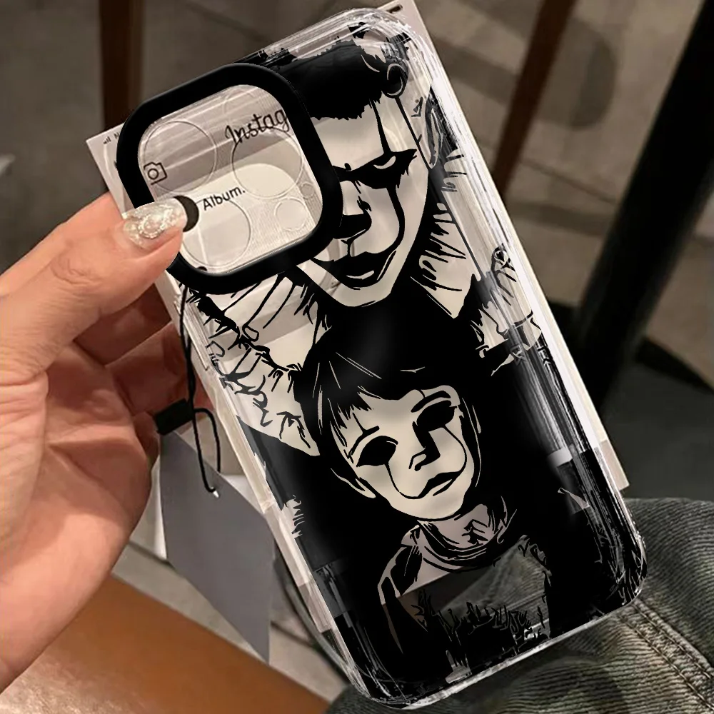Прозрачный прозрачный космический чехол для телефона Scary Clown Joker Samsung S10 S20 S21 S22 S23 S24