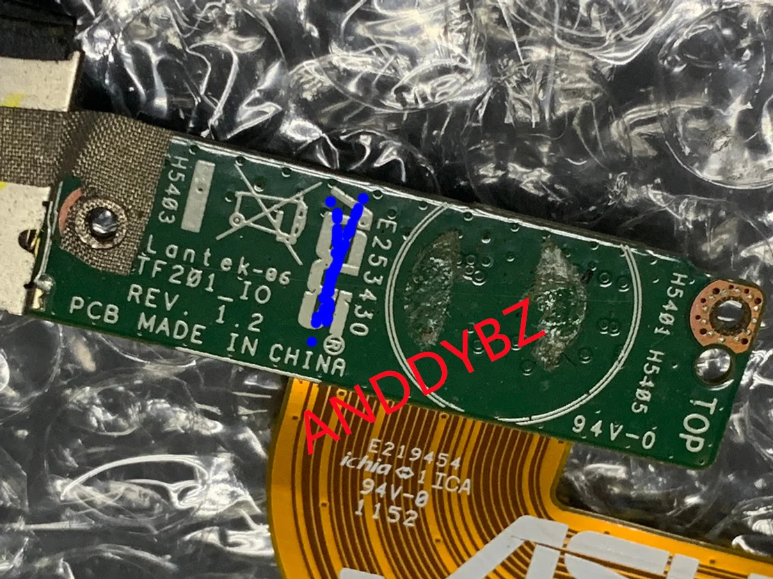 Оригинальная плата управления для сенсорного экрана планшета Asus Transformer tf201 1 2