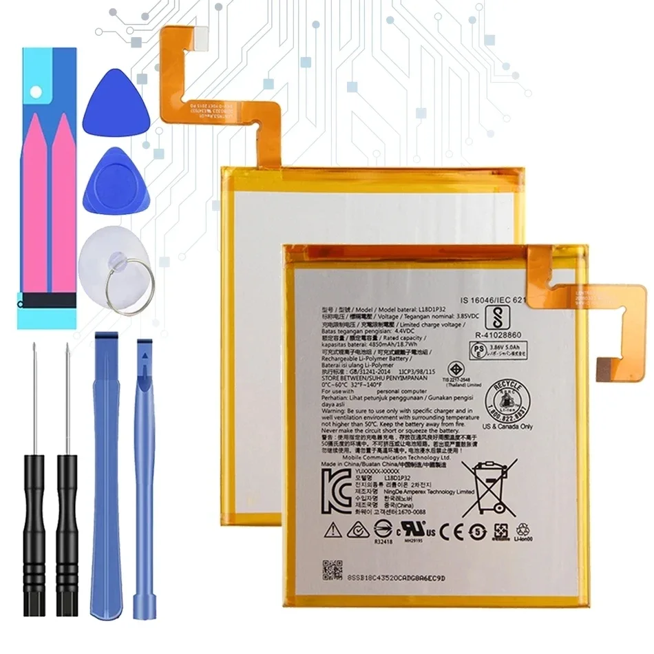 Новый L19D1P32 L18D1P32 4850 мАч перезаряжаемый высококачественный сменный аккумулятор