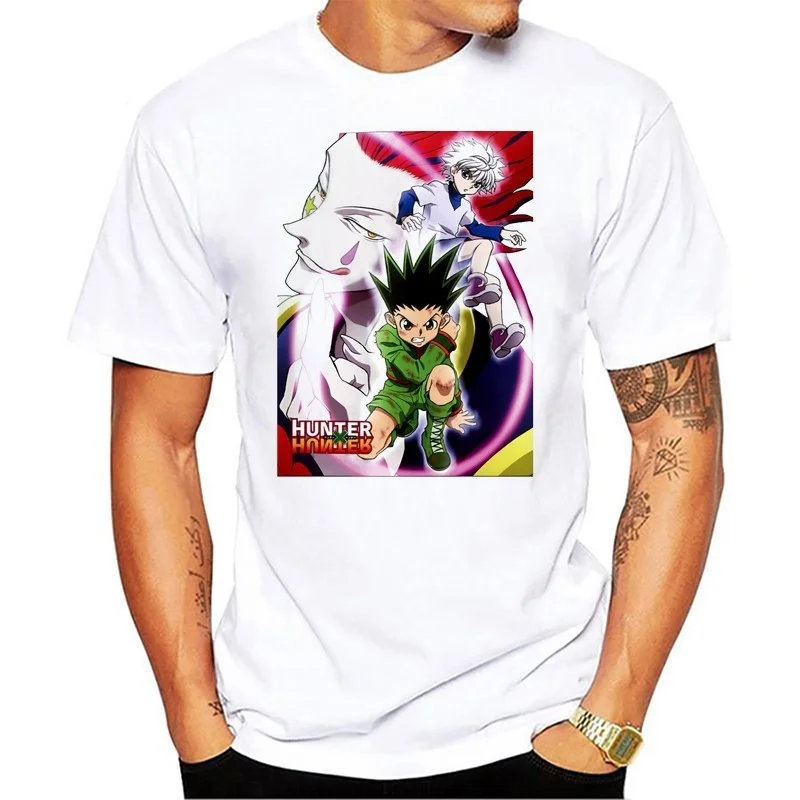 Футболка мужская с графическим принтом Hunter X GON FREECSS Kurapika Killua Zoldyck уличная одежда в