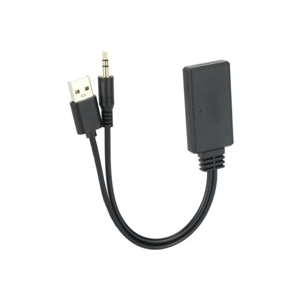 

Receiver Adapter Wireless Bluetooth 1pc ABS Plastic Black USB+3.5mmAUX