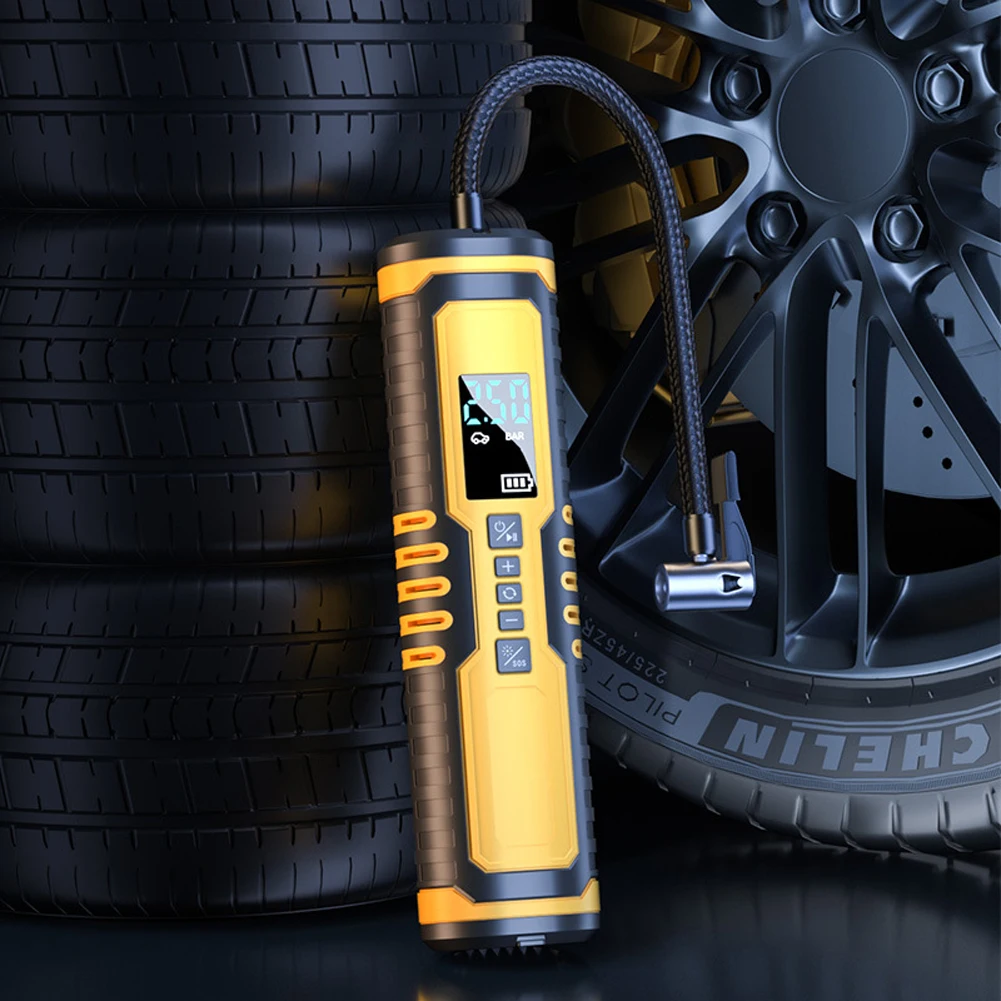 

Автомобильный воздушный компрессор с ЖК-дисплеем, с реальной фотографией, автомобильный насос для шин, электронный цифровой воздушный насос для автомобилей, грузовиков, мотоциклов, мячей