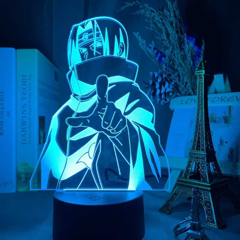 Светодиодный ночник с 3D рисунком из аниме Наруто удзумаки светодиодный