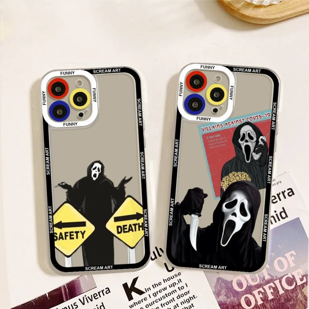 

Ghostface Horror Scream Art Phone Case Phone Case For IPhone 11 12 13 Mini Pro Max 14 Pro Max Case Shell Funda Cover