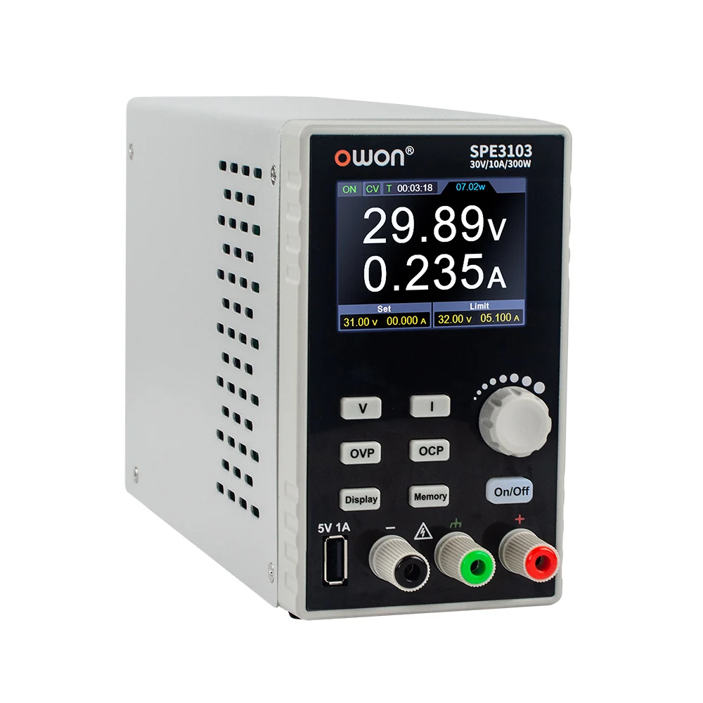 OWON 1-канальный Линейный источник питания постоянного тока SPE3103 SPE6103 регулируемый