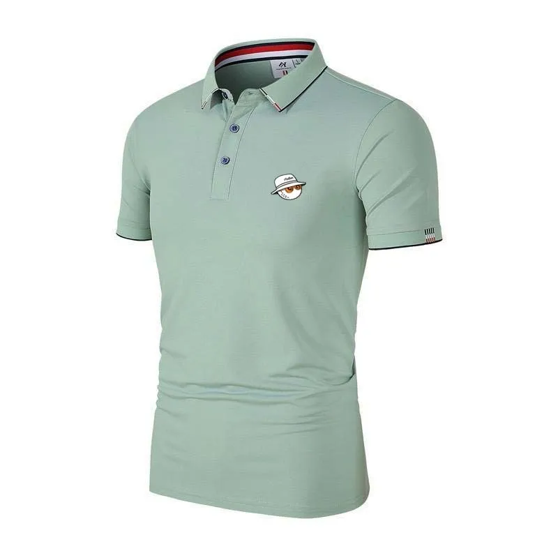 Golf clothing men's new summer polo shirt Golf sports short sleeved T-shirt Men's casual business polo shirt