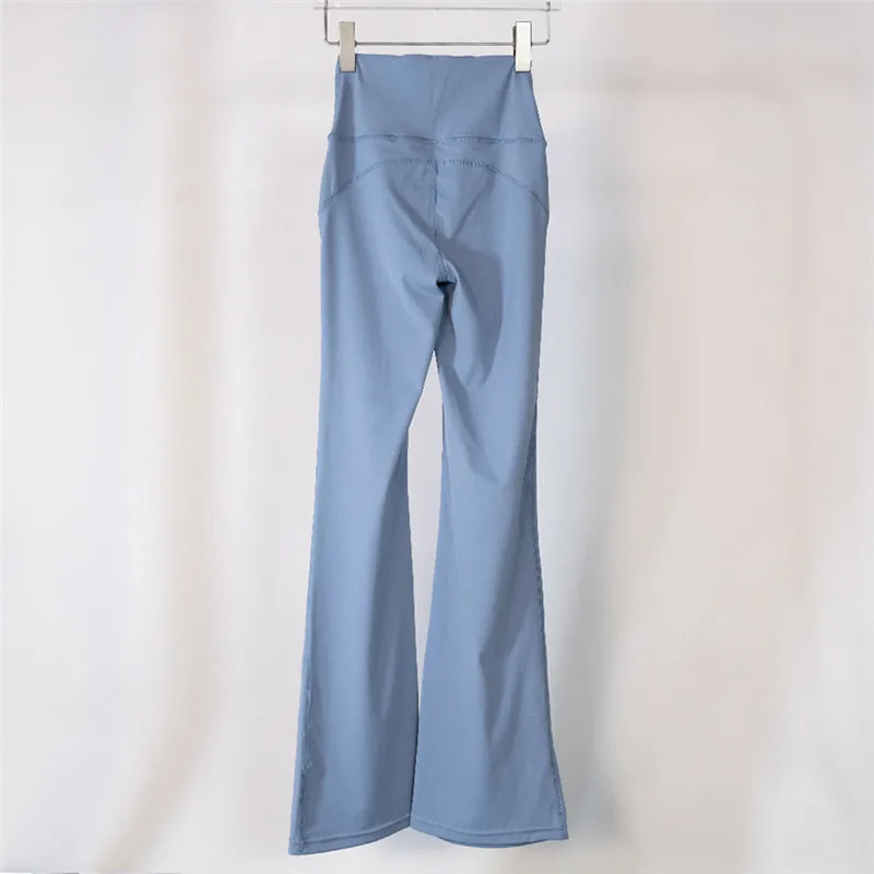 Solid Color Comprehensive Training Jogging Fitness Women Sport Pants Tight High Waist Flares Yoga Leggings Gym Athletic Soft